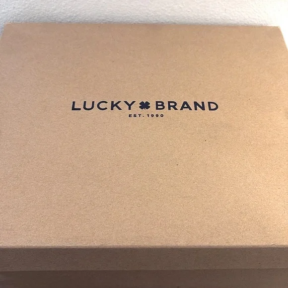 NIB [Lucky Brand] Shiijo Padded Insole Wedge Booties, Indigo Corduroy W 6 or 10 - Picture 11 of 12